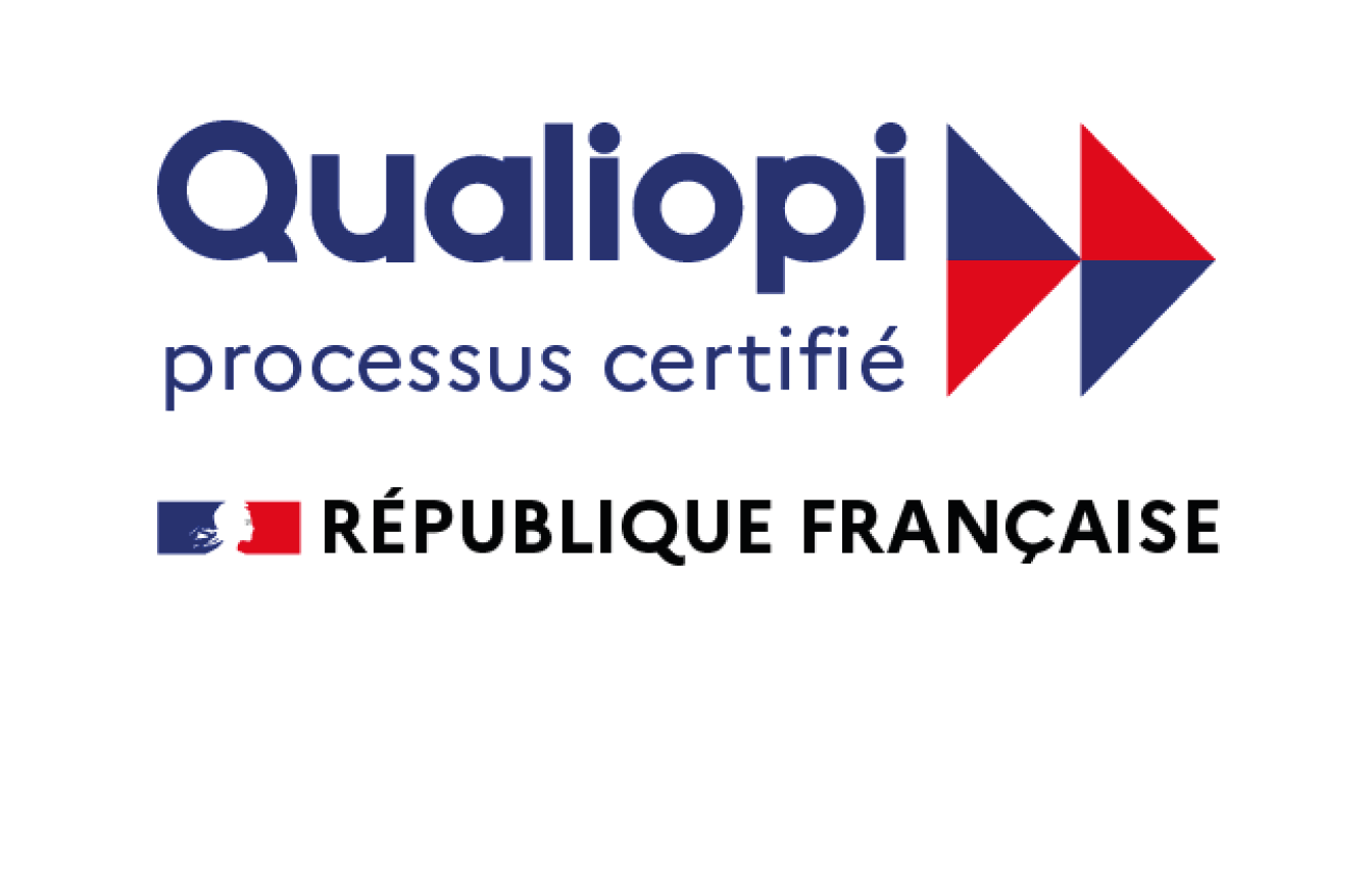Logo Qualiopi — processus certifié, République française
